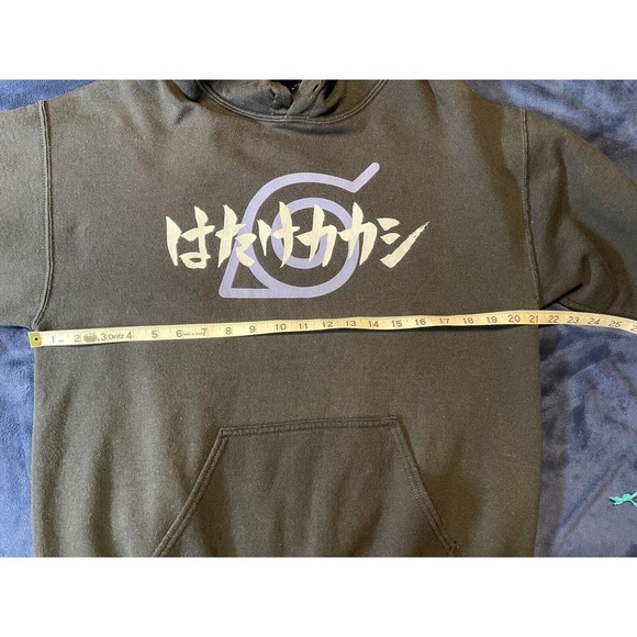 Naruto Shippuden Naruto HaTake Kakashi 20th Anniversary Black Hoodie Sz M - Picture 9 of 13